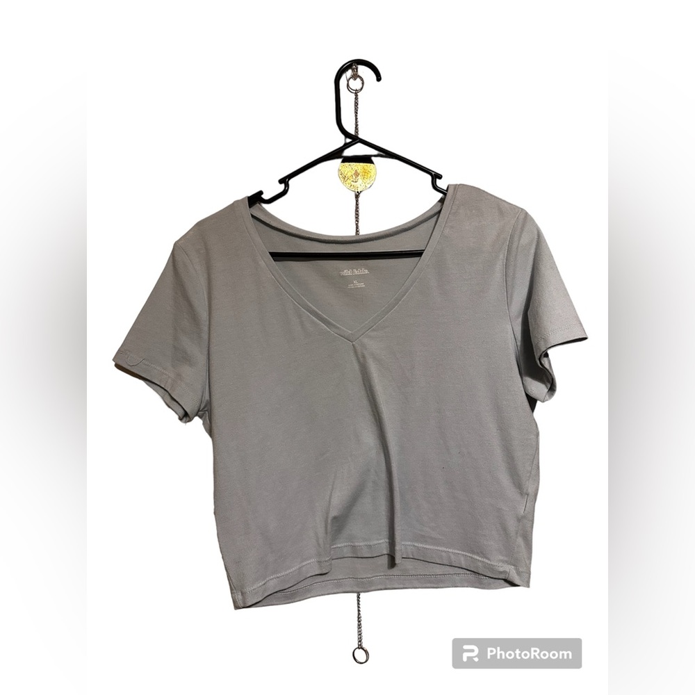 WILD FABLE | light blue crop top
